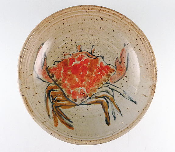Bowl with Crab Design by Frank Gosar